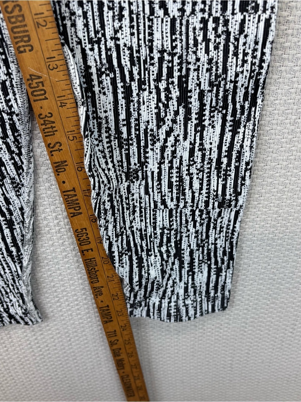 Athleta Black & White Textured Turtleneck Top - Picture 12 of 12